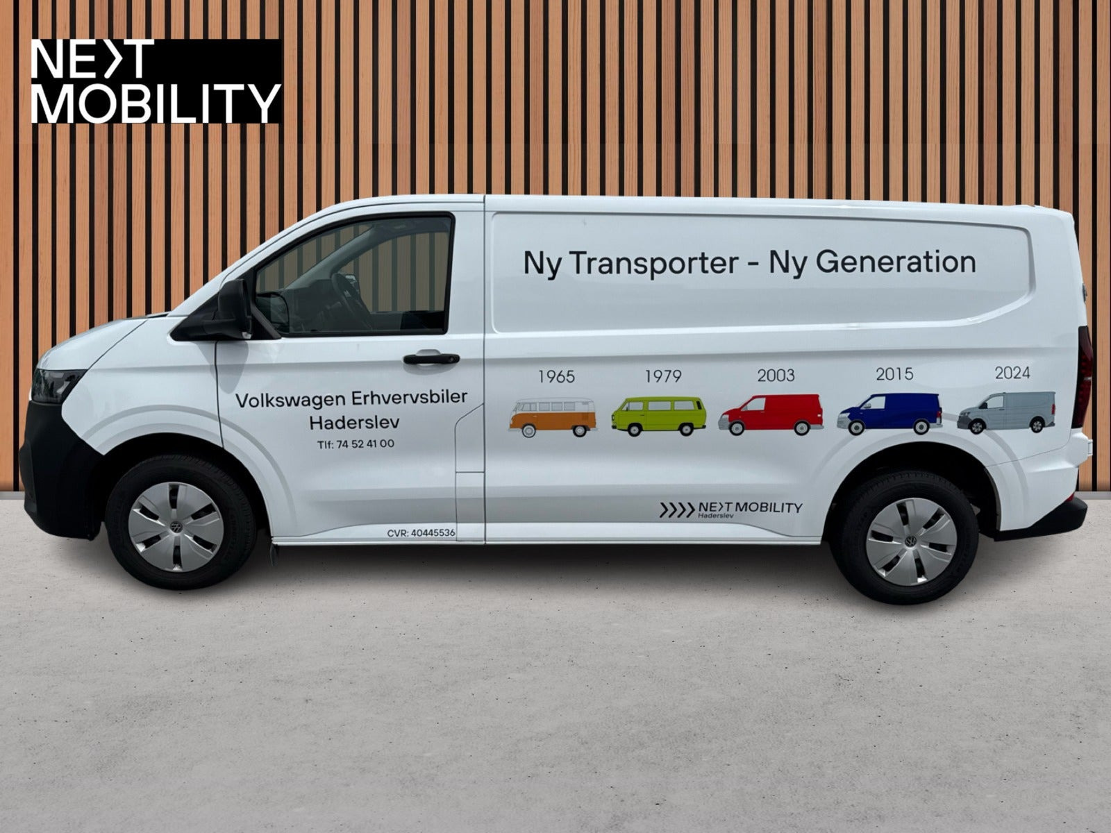 Gul VW Transporter fra 2025