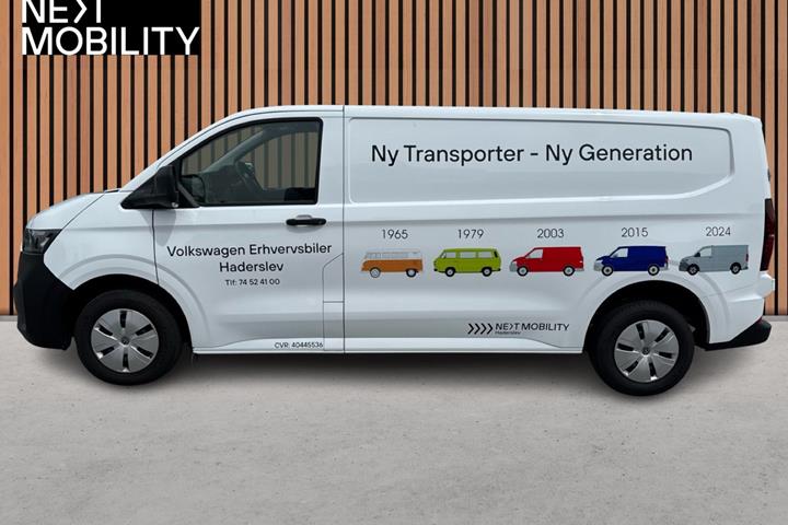 Gul VW Transporter fra 2025