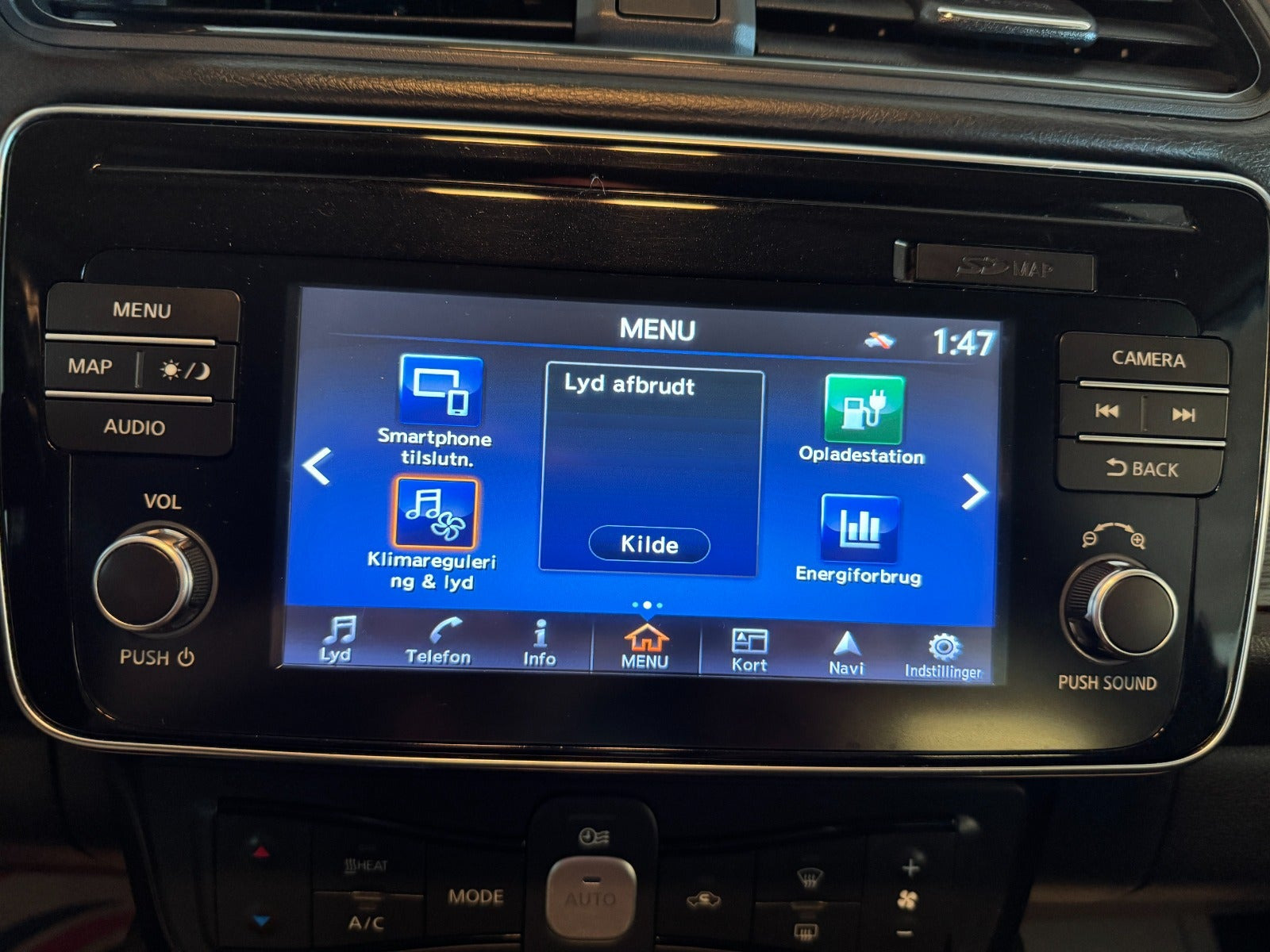Sort Nissan Leaf fra 2018