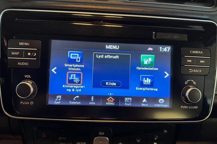 Sort Nissan Leaf fra 2018
