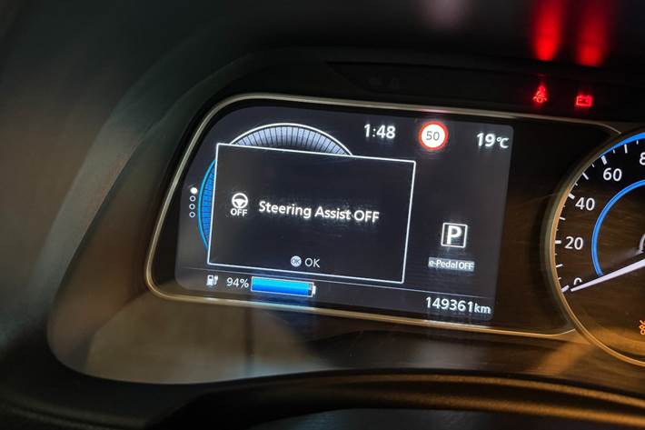 Sort Nissan Leaf fra 2018