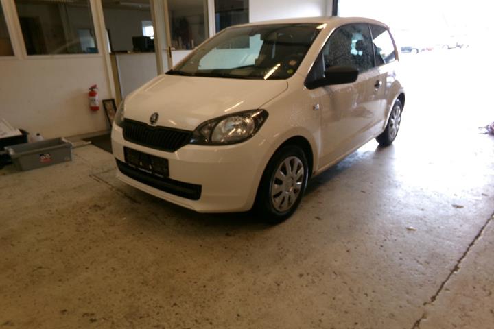 Hvid Skoda Citigo fra 2013