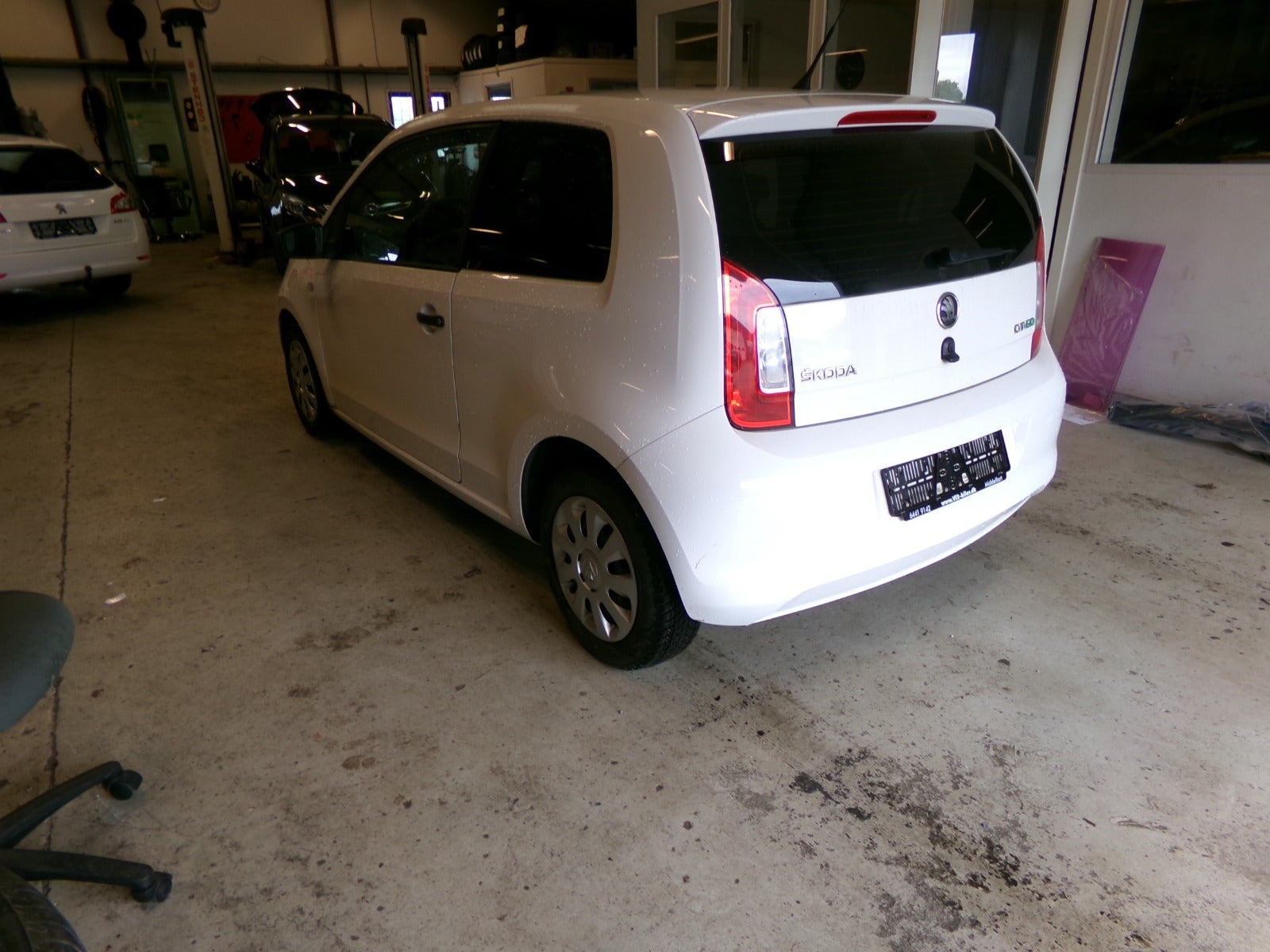 Hvid Skoda Citigo fra 2013