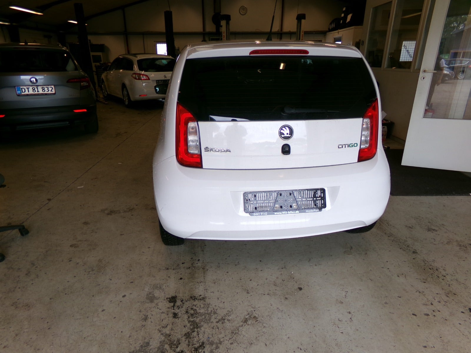 Hvid Skoda Citigo fra 2013