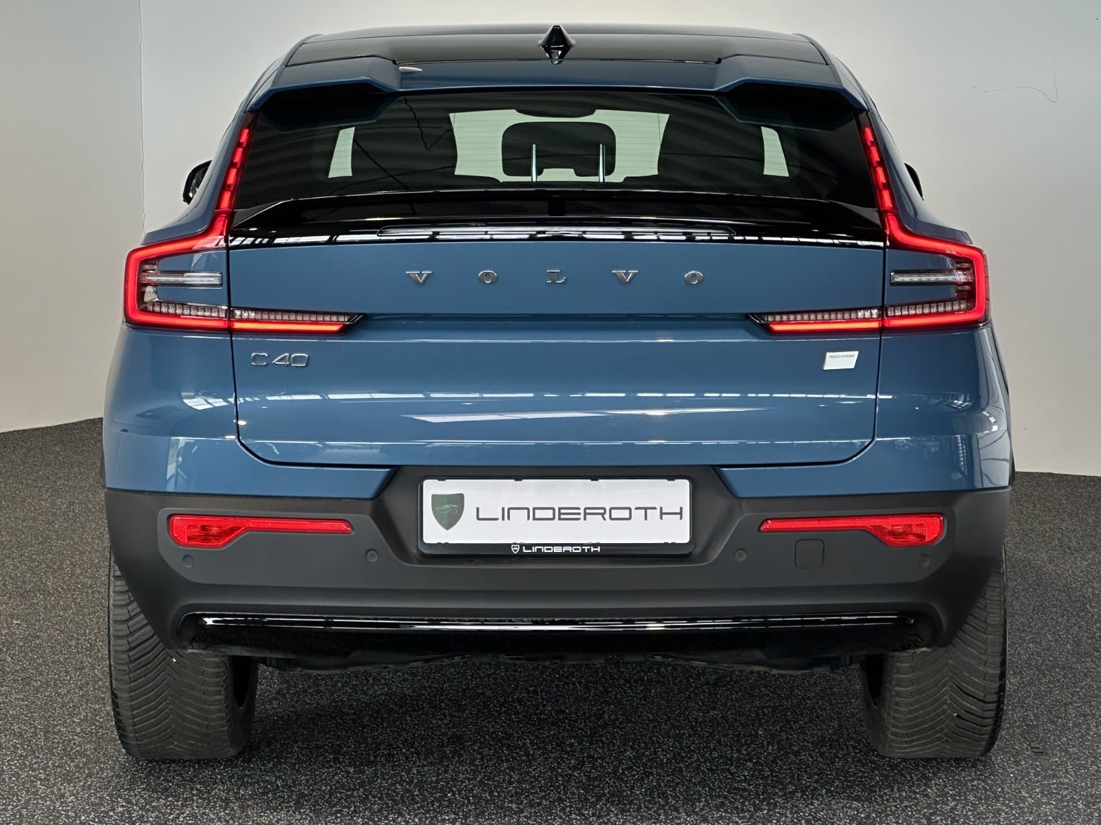 Blå Volvo C40 fra 2022