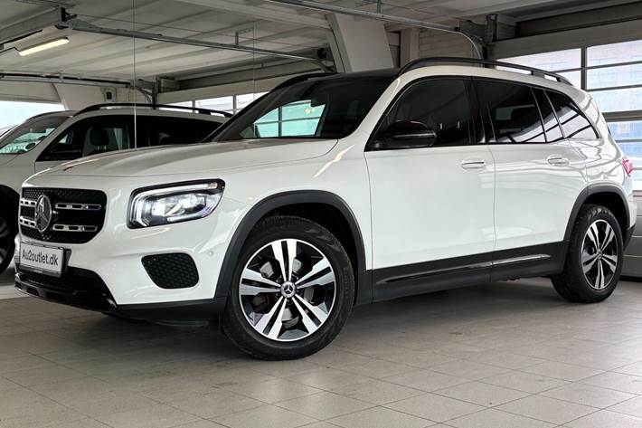 Hvid Mercedes GLB200 fra 2020