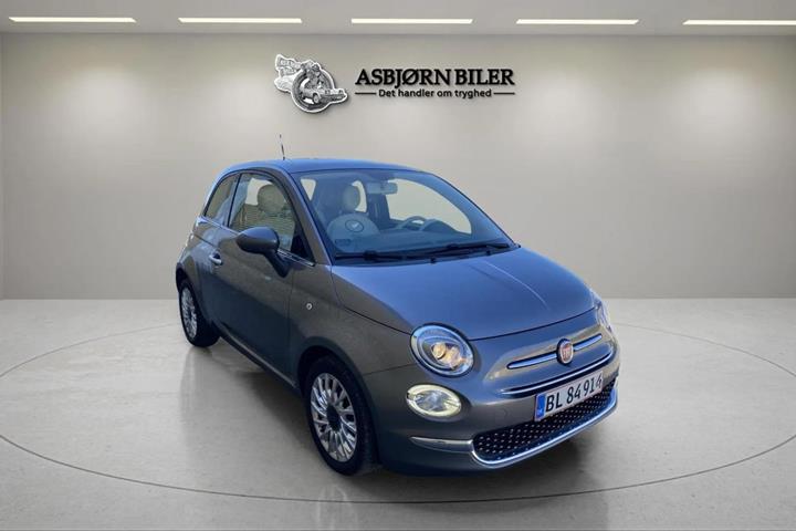 Grå Fiat 500 fra 2016