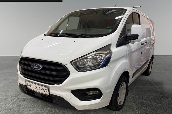 Hvid Ford Transit Custom 280 L1 fra 2018 set udefra