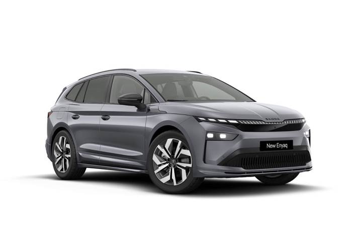 Grå Skoda Enyaq fra 2026