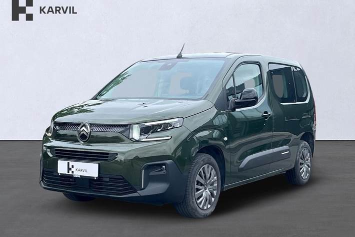 Grøn Citroën ë-Berlingo fra 2025 set udefra