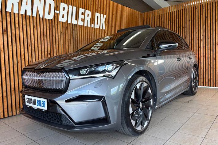 Grå Skoda Enyaq fra 2022