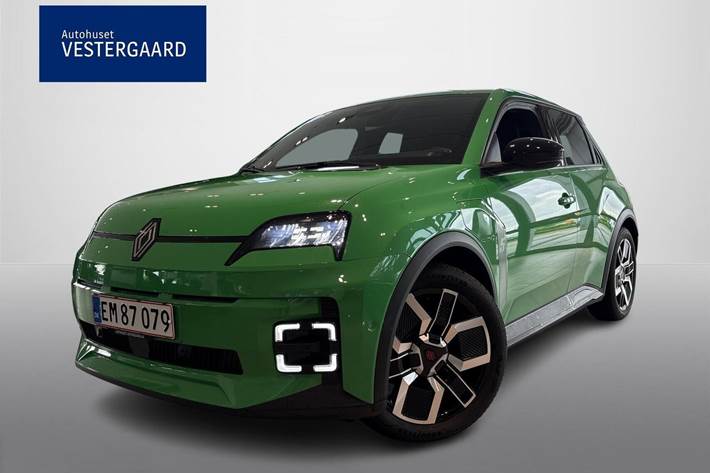 Grøn Renault 5 E-Tech fra 2025