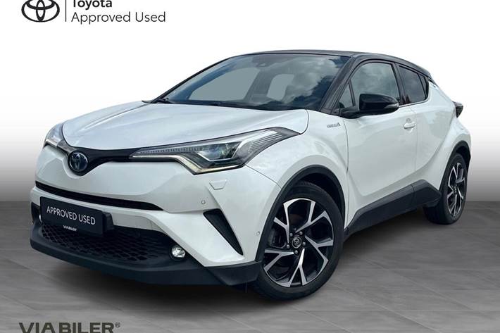 Hvid Toyota C-HR fra 2018