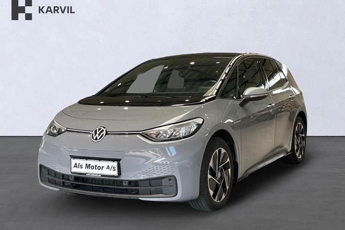 Grå VW ID.3 fra 2023 set udefra