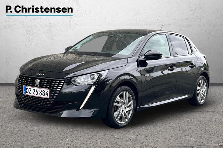 Sort Peugeot 208 fra 2022 set udefra