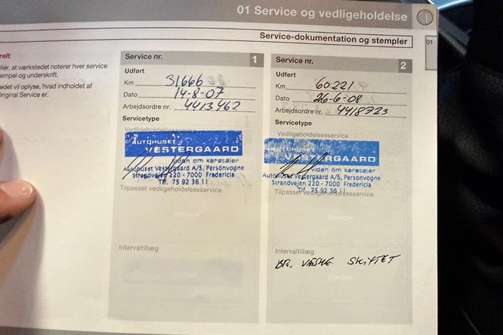 Sølv Volvo V70 fra 2006