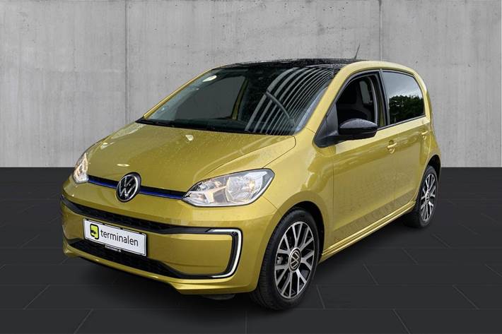 Gul VW E-UP! fra 2021
