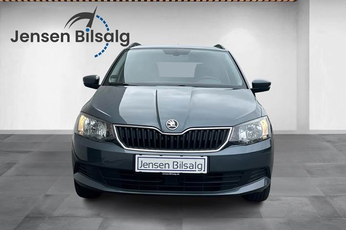Grå Skoda Fabia fra 2017