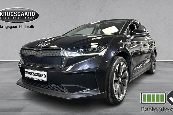 Sort Skoda Enyaq fra 2023