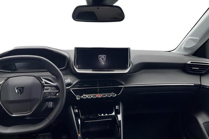 Grå Peugeot e-208 fra 2024