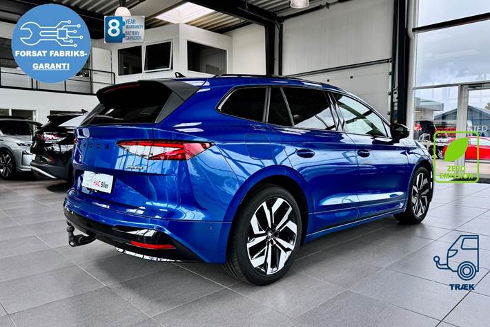 Blå Skoda Enyaq fra 2026