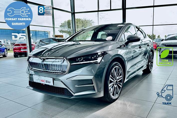 Grå Skoda Enyaq fra 2025