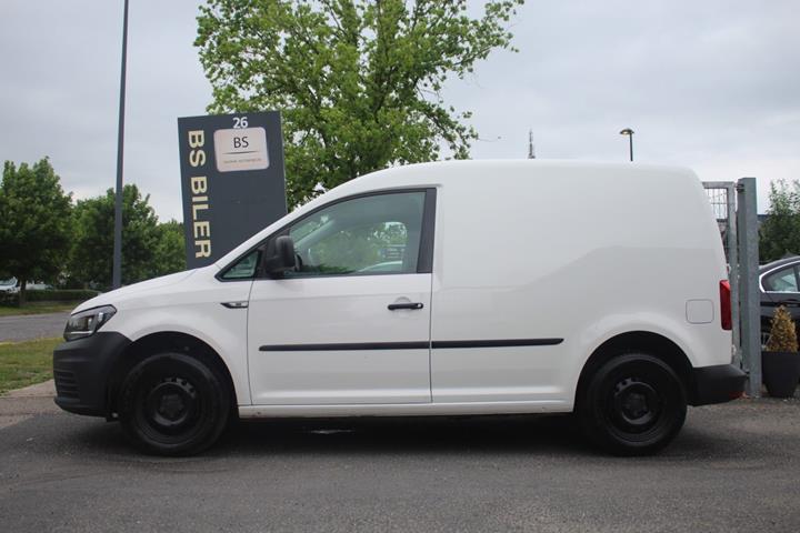 Hvid VW Caddy fra 2018