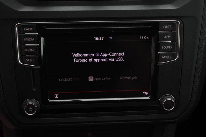 Hvid VW Caddy fra 2018