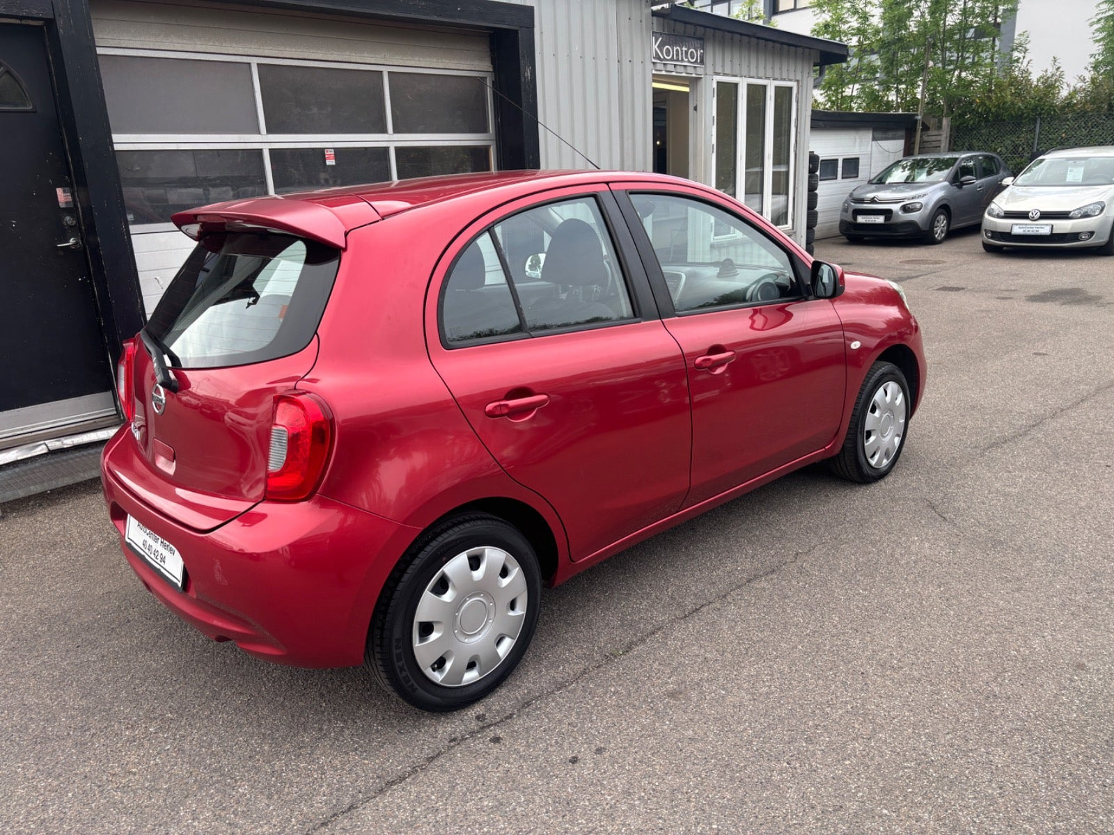 Rød Nissan Micra fra 2015