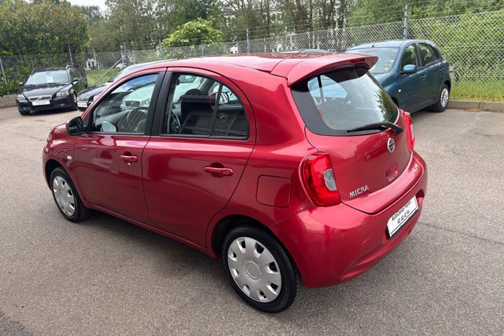 Rød Nissan Micra fra 2015