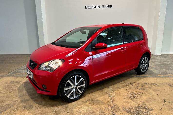 Rød Seat Mii fra 2020 set udefra