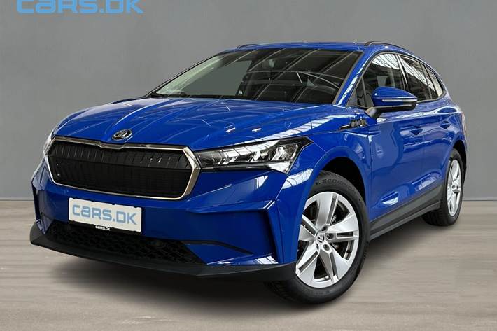 Blå Skoda Enyaq fra 2023