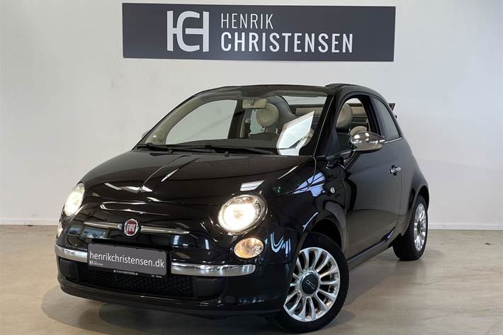 Sort Fiat 500C fra 2015