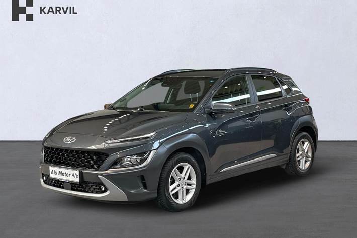 Grå Hyundai Kona fra 2022 set udefra