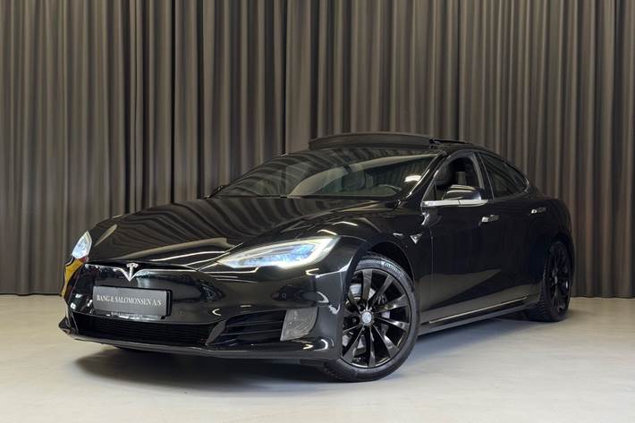 Sort Tesla Model S fra 2017