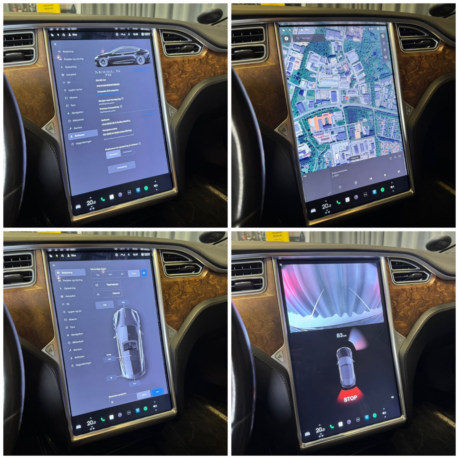 Sort Tesla Model S fra 2017
