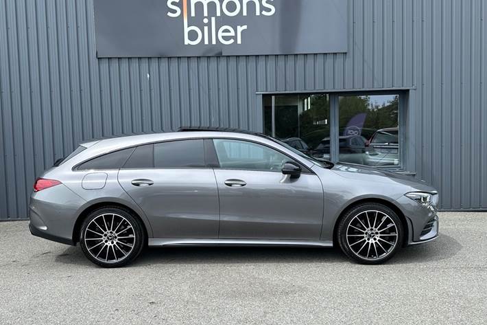 Grå Mercedes CLA250 e fra 2020
