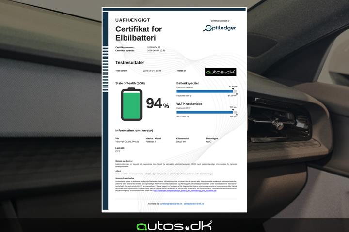Hvid Polestar 2 fra 2024
