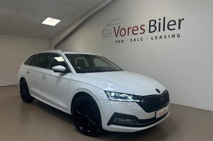 Hvid Skoda Octavia fra 2021