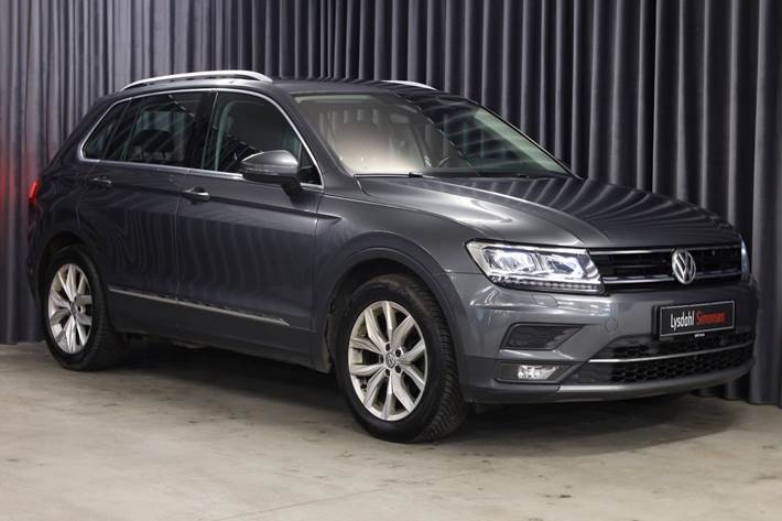 Grå VW Tiguan fra 2018
