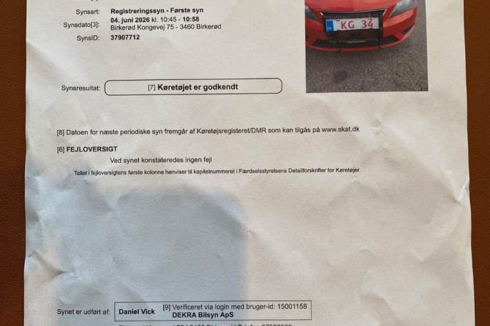 Rød Seat Ibiza fra 2013