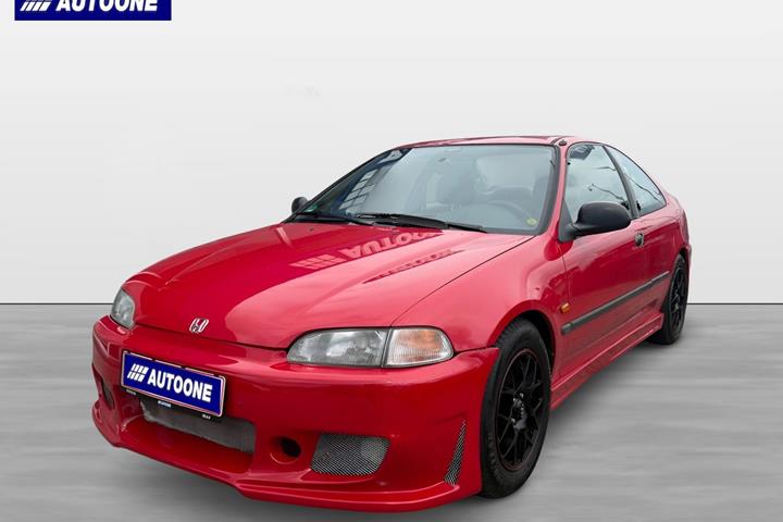 Rød Honda Civic fra 1994 set udefra