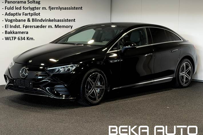 Sort Mercedes EQE350+ fra 2025