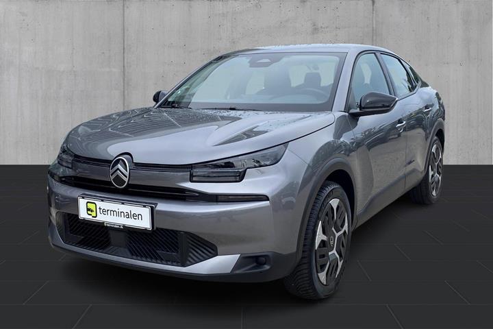 Grå Citroën ë-C4 X fra 2025 set udefra