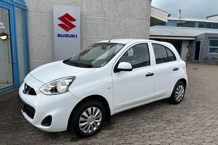 Hvid Nissan Micra fra 2015