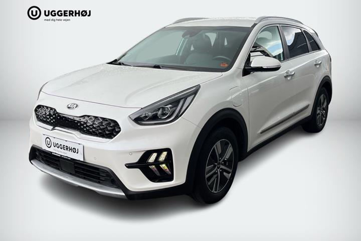 Hvid Kia Niro fra 2021 set udefra