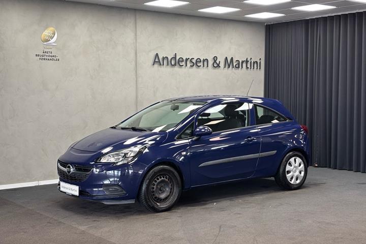 Blå Opel Corsa fra 2016