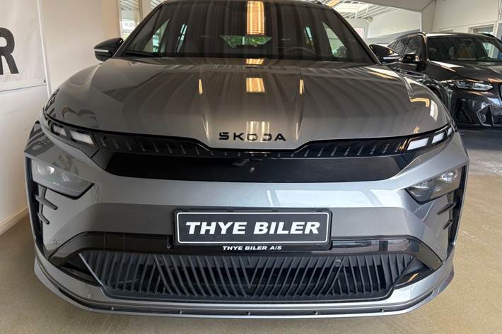 Grå Skoda Enyaq fra 2026