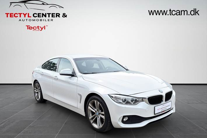 Hvid BMW 420d fra 2017