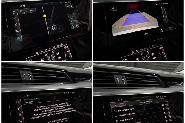 Hvid Audi e-tron fra 2023